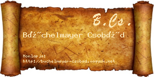 Büchelmayer Csobád névjegykártya
